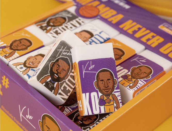 篮球巨星纸套橡皮