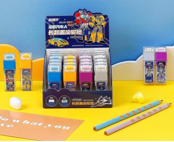 变形汽车人长翻盖滚轮擦