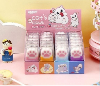 猫爪滚轮擦橡皮